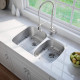 Двойная Кухонная мойка Kraus Premier™ KBU27 (872 x 450 x233)