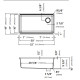 Кухонная мойка Kraus Bellucci™ KGUW1-33WH (813 x 482 x 255)