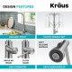 Змішувач кухонний Kraus KFF-1610CH Хром