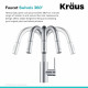 Змішувач кухонний Kraus KPF-2620CH Хром