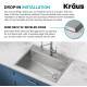 Кухонная мойка Kraus KWT Kore™ KWT302-30 (762 x 432 x 240)