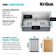 Кухонная мойка Kraus KWT Kore™ KWT302-30 (762 x 432 x 240)