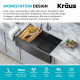 Кухонная мойка Kraus KWF Kore™ KWF210-33/PGM (835 x 514 x 254)