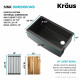Кухонная мойка Kraus KWF Kore™ KWF210-33/PGM (835 x 514 x 254)