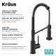Змішувач кухонний Kraus KFF-1610MB Чорний