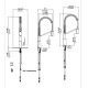 Змішувач кухонний Kraus KPF-2631MB Чорний