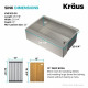 Кухонная мойка Kraus KWF Kore™ KWF410-30 (759 x 514 x 266)