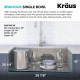 Кухонная мойка Kraus KWF Kore™ KWF410-30 (759 x 514 x 266)
