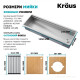 Кухонная мойка Kraus KWU Kore™ KWU210-57 (1448 x 483 x 267)