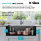 Кухонная мойка Kraus KWF Kore™ KWF410-33/PGM (835 x 514 x 265)