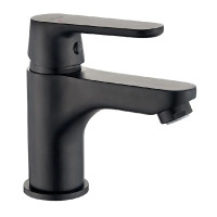 Змішувач для умивальника Kuchinox DIMA, з корком klik-klak, черний BQD_722D