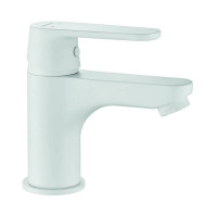 Змішувач для умивальника Kuchinox DIMA, з корком klik-klak, білий BQD_622D