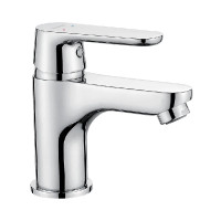 Змішувач для умивальника Kuchinox DIMA з корком klik-klak, хром BQD_022D
