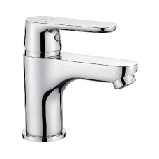 Змішувач для умивальника Kuchinox DIMA з корком klik-klak, хром BQD_022D