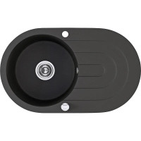 Кухонная гранитная мойка Laveo черная Dafne SBD_781T (780х470х204)