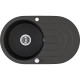 Кухонная гранитная мойка Laveo черная Dafne SBD_781T (780х470х204)