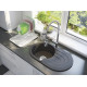 Кухонная гранитная мойка Laveo черная Dafne SBD_781T (780х470х204)