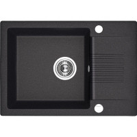Кухонна гранітна мийка Laveo чорна Celia SBC_713T (650х440х170)