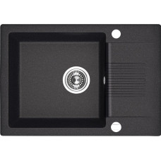 Кухонная гранитная мойка Laveo черная Celia SBC_713T (650х440х170)