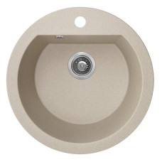Кухонная гранитная мойка Laveo бежевая Dafne SBD_480T (510х510х190)