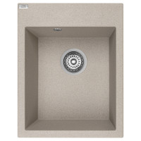 Кухонна гранітна мийка Laveo бежева MONCHICHI SBO_410Y (390х500х190)