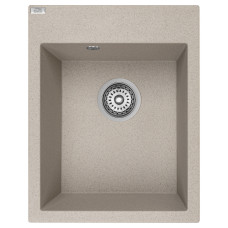 Кухонная гранитная мойка Laveo бежевая MONCHICHI 500x390x205 SBO_410Y (390х500х190)