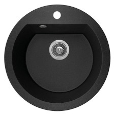 Кухонная гранитная мойка Laveo черная Dafne SBD_780T (510х510х190)