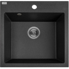Кухонная гранитная мойка Laveo черная ALENA SBA_710T (490х490х220)
