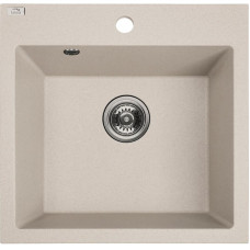 Кухонная гранитная мойка Laveo бежевая ALENA SBA_410T (490х490х220)