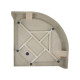 Душевой поддон Lidz Kapielka ST80x80x14 низкий, полукруглый