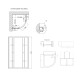 Душевая кабина Lidz Latwa SC80x80x175.SAT.MID.GR стекло тонированное без поддона