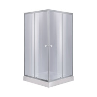 Душевая кабина Lidz Wawel SC80x80х201.SAT.LOW.GR стекло тонированное поддон Mazur