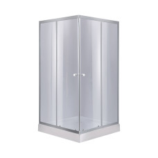 Душевая кабина Lidz Wawel SC80x80х201.SAT.LOW.GR стекло тонированное поддон Mazur