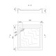 Душевой поддон Lidz Mazur ST80x80x16