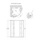 Душова кабіна Lidz Latwa SC90x90x160.SAT.HIGH.GR скло тоноване без піддона