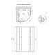 Душова кабіна Lidz Latwa SC90x90x175.SAT.MID.FR скло Frost без піддона