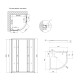 Душевая кабина Lidz Latwa SC90x90x199.SAT.LOW.GR стекло тонированное поддон