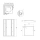 Душевая кабина Lidz Wawel SC100x80x199.SAT.LOW.FR стекло Frost поддон