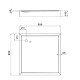 Душевой поддон Lidz Kapielka ST90x90х14 низкий, квадратный