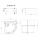 Душевой поддон Lidz Kapielka ST90x90x41 с панелью