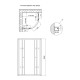 Душова кабіна Lidz Latwa SC80x80x160.SAT.HIGH.FR скло Frost без піддона