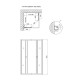 Душевая кабина Lidz Wawel SC80x80х185.SAT.LOW.GR стекло тонированное без поддона