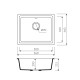 Мойка гранитная Marmorin Fado ecru 428100011 (56x50x21,5)