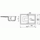Мойка гранитная Marmorin Sten black 385113002 (78x52x21.5)