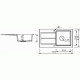 Мойка гранитная Marmorin Tama grey 390113003 (78x43,5x20)