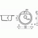 Мойка гранитная Marmorin Tanat grey 270803003 (50x50x19)
