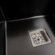 Мойка PVD Black Platinum Handmade 78*50B R (два отверстия ,квадратный сифон 3.0/1.0)