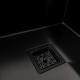 Кухонная мойка 50*50 PVD черная Platinum Handmade с подставкой для ножей