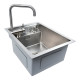 Кухонная мойка скрытая Platinum TZ 40*50