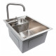 Кухонная мойка скрытая Platinum TZ 40*50